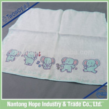 Soft cotton and screen print ladies handkerchief white cotton handkerchiefs